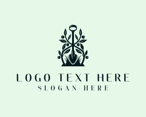 Plant - Plant Shovel Landscaping logo design