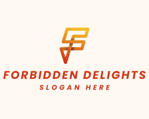 Digital Modern Letter F logo design