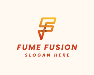 Digital Modern Letter F logo design