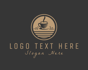 Coffee Bean Cup Logo