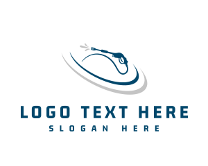 Heavy Duty - Pressure Washer Swoosh logo design