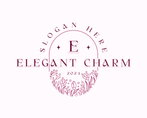 Elegant Flower Boutique logo design