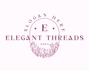 Elegant Flower Boutique logo design