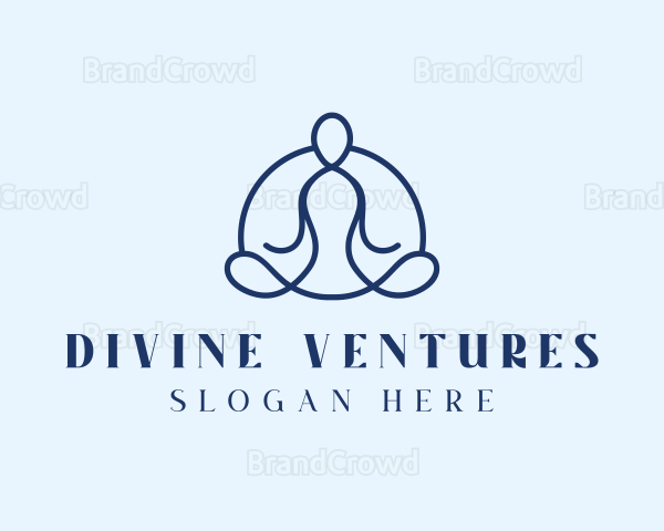 Wellness Yoga Meditation Logo