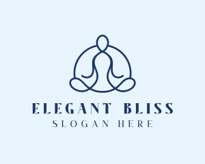 Wellness Yoga Meditation Logo