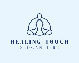 Wellness Yoga Meditation logo design