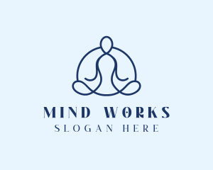 Wellness Yoga Meditation logo design