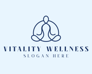 Wellness Yoga Meditation logo design