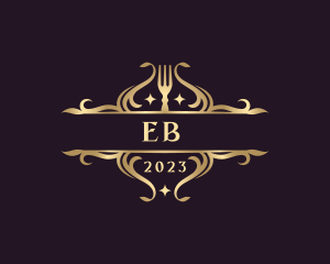 Eat - Elegant Fork Utensil logo design