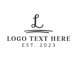 Writing - SImple Business Signature logo design