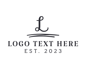 Stamp - SImple Business Signature logo design