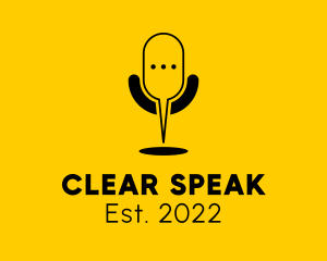 Speak - Speech Bubble Broadcast logo design