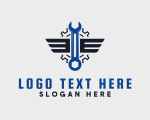 Workshop - Industrial Automotive Wrench logo design