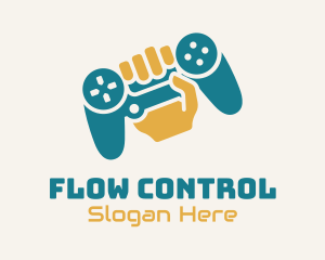 Gamer Hand Controller  logo design