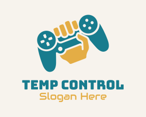 Gamer Hand Controller  logo design