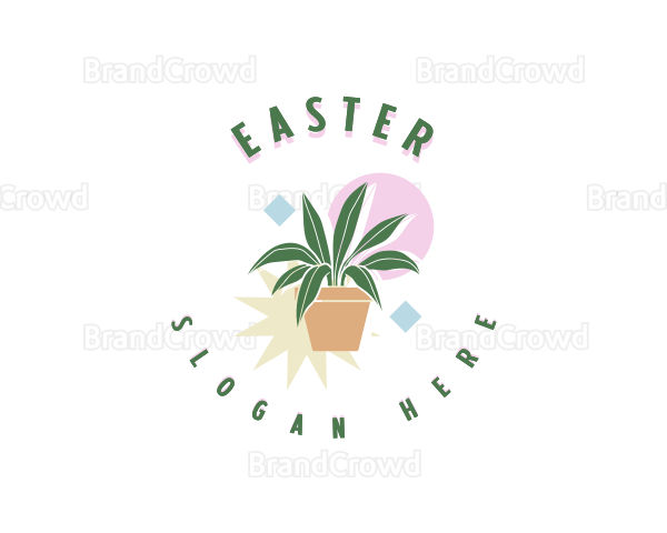 Pastel Garden Plant Logo