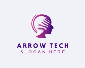 Tech Artificial Intelligence Droid logo design