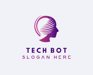 Tech Artificial Intelligence Droid logo design