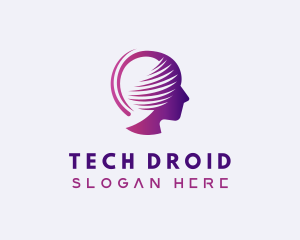 Droid - Tech Artificial Intelligence Droid logo design