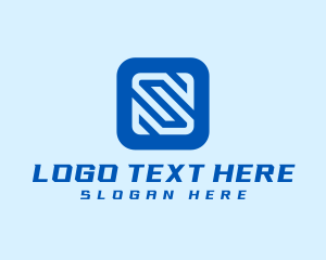 Telecommunication - Software App Letter S logo design
