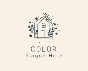 Apartment - Flower House Garden logo design
