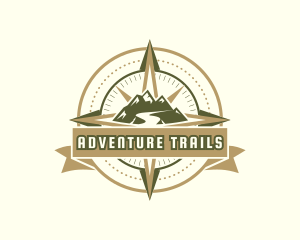 Mountain Compass Adventure logo design