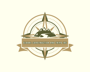 Adventure - Mountain Compass Adventure logo design