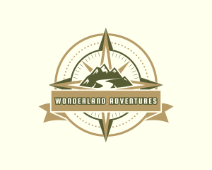 Mountain Compass Adventure logo design