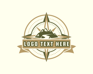 Journey - Mountain Compass Adventure logo design