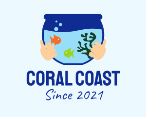 Fish Bowl Aquarium logo design