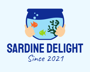 Fish Bowl Aquarium logo design