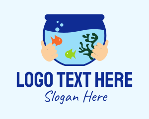 Fish Bowl Aquarium Logo