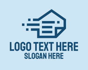 College - House Document Contract logo design