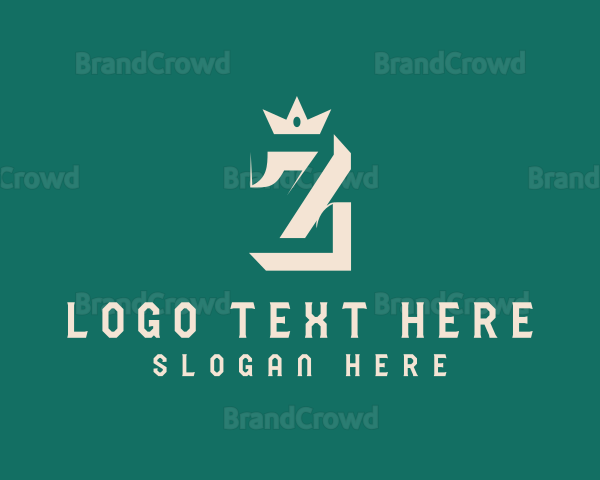 Fashion Crown Letter Z Logo