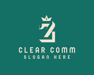 Fashion Crown Letter Z Logo