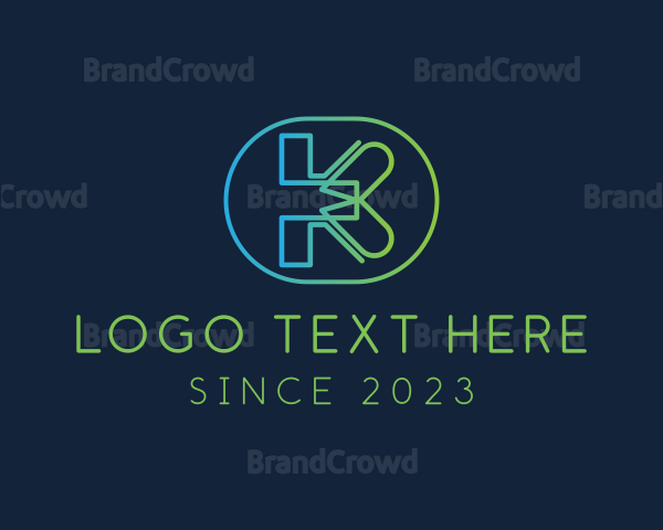 Media Tech Letter K Logo