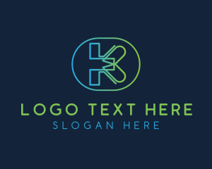 Advertising - Creative Studio Letter K logo design