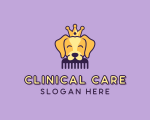 Crown Dog Grooming logo design