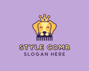 Crown Dog Grooming logo design