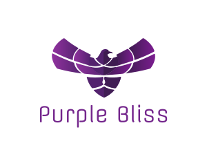 Purple - Purple Bird Wings logo design