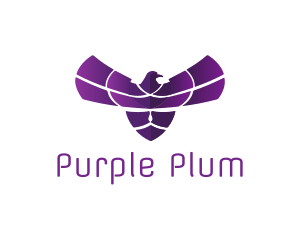 Purple - Purple Bird Wings logo design