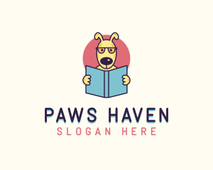 Pet Dog Book logo design