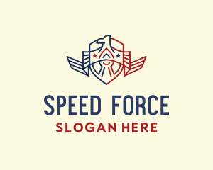 American Eagle Shield logo design