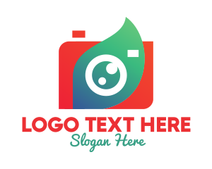 Digicam - Photography Leaf Camera logo design