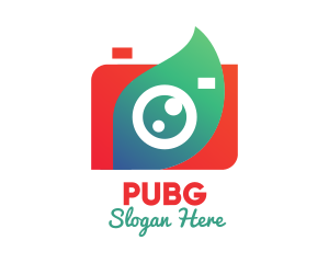 Mobile Application - Photography Leaf Camera logo design