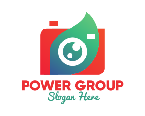 Vlogger - Photography Leaf Camera logo design
