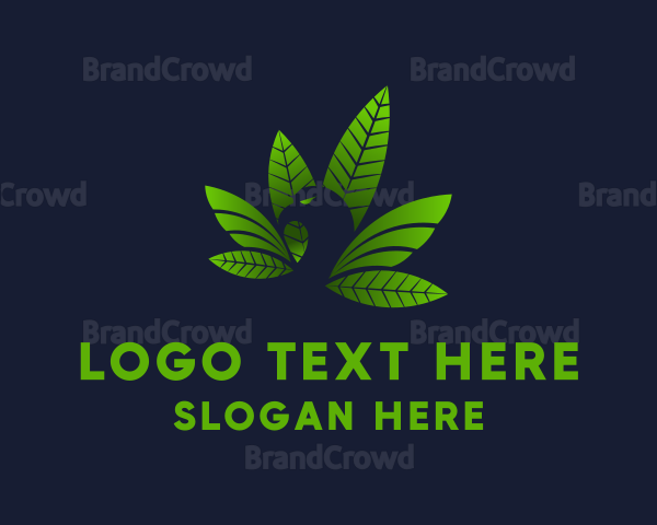 Eagle Weed Leaf Logo