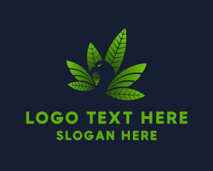 Plant - Eagle Weed Leaf logo design