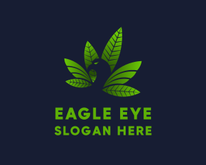 Eagle Weed Leaf logo design