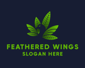 Eagle Weed Leaf logo design